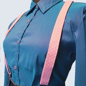 Women's pink suspenders